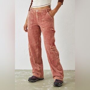 BDG Urban Outfitters Red Aydan Corduroy Cargo Pants size 4